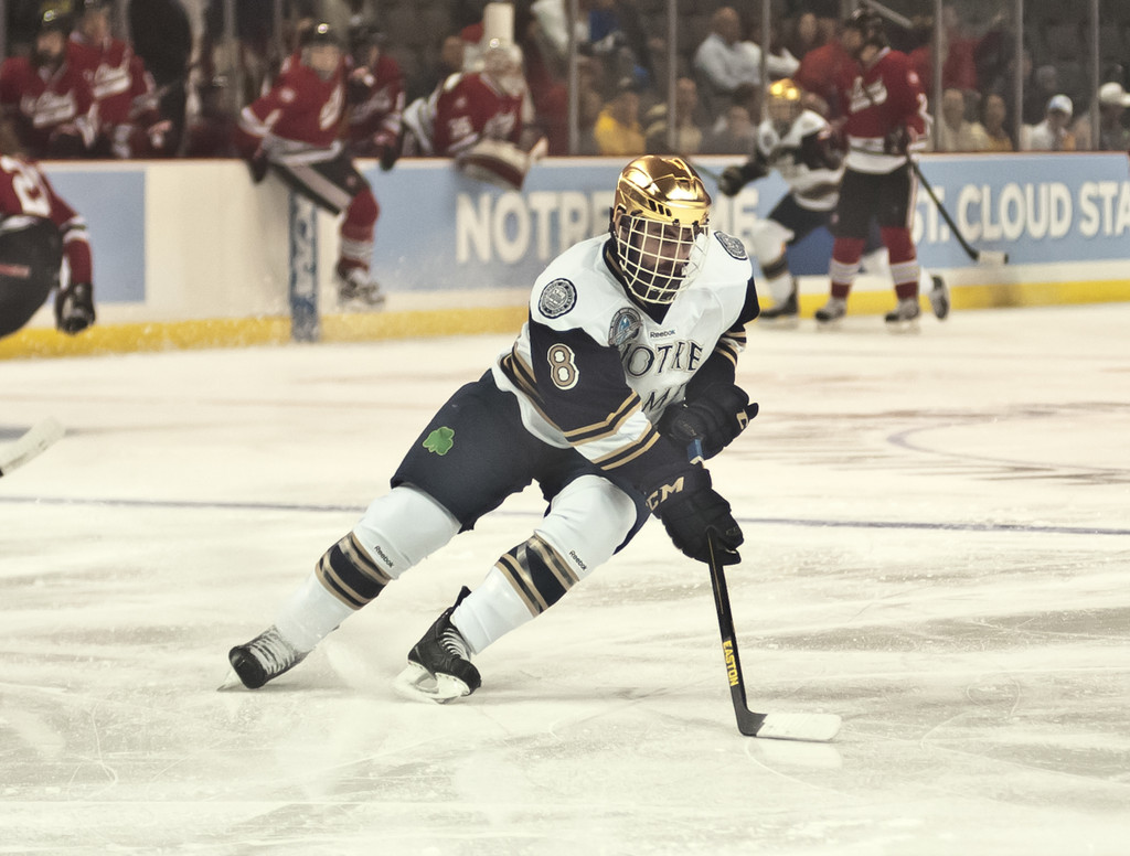 Notre Dame Men's Ice Hockey falls to St. Cloud State on 03-30-2013