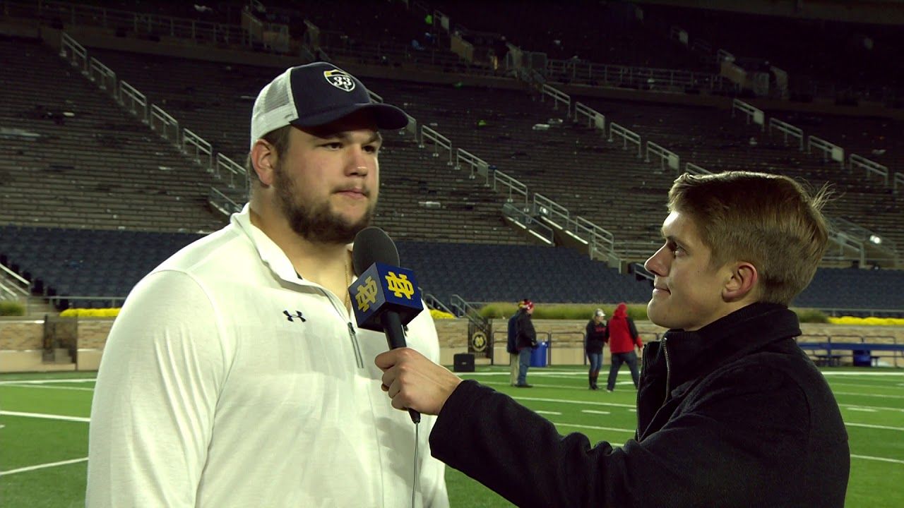 @NDFootball Quenton Nelson Post-Game Interview vs. NC State (2017)