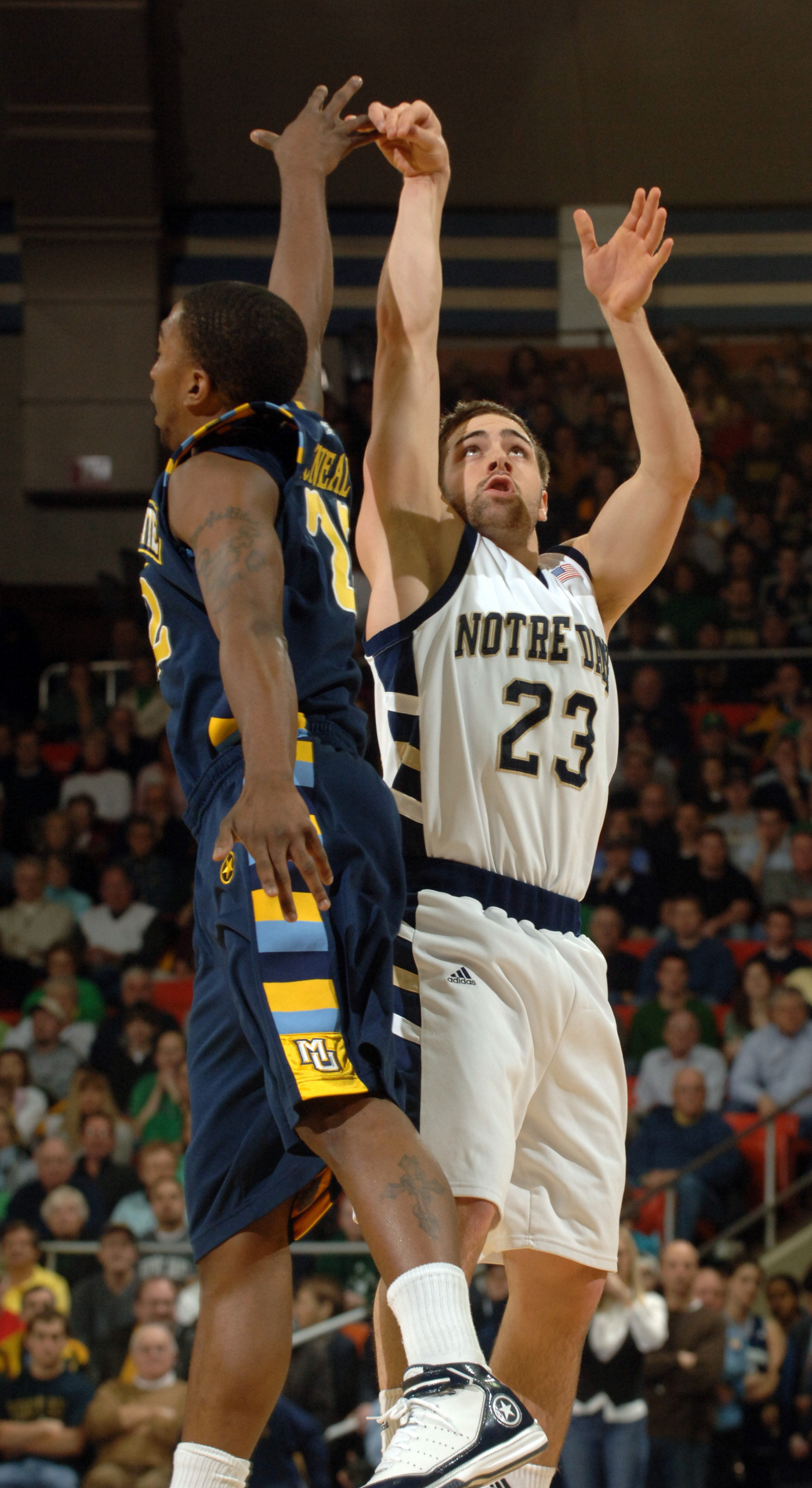 Clutch Free Throw Shooting Seals 86-83 Victory Over No. 16 Marquette Marquette Notre Dame Basketball