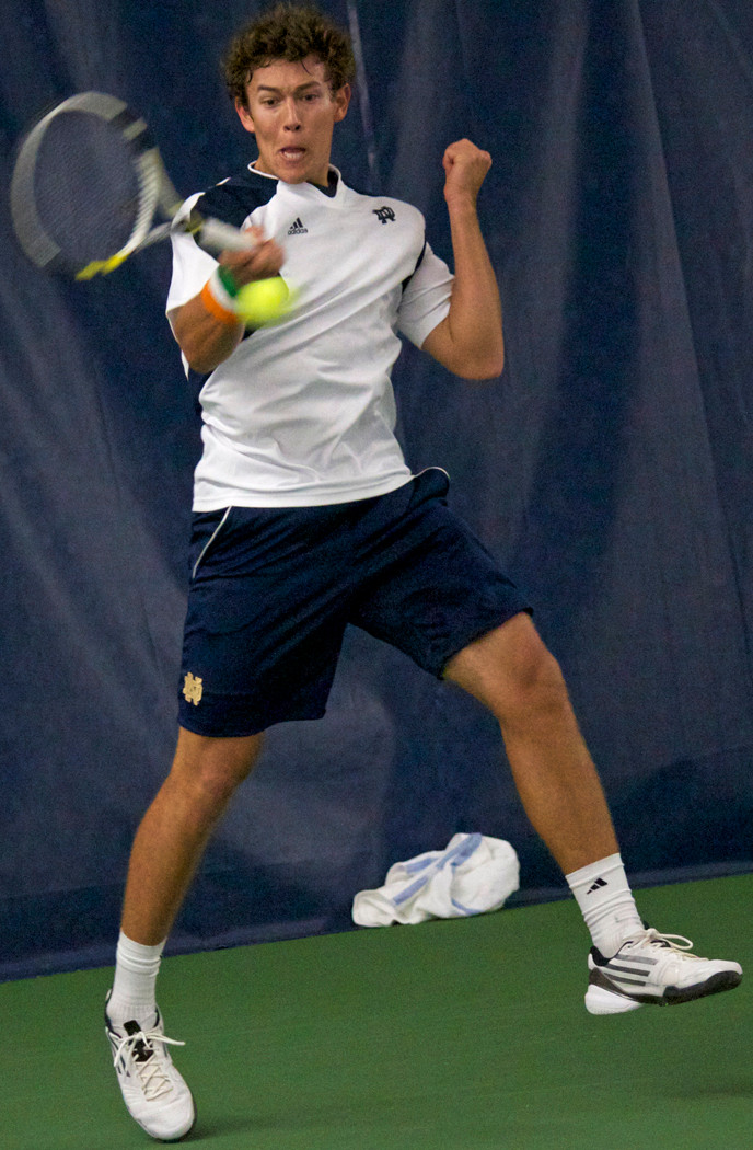 Irish Welcome Wisconsin, No. 6 Kentucky and IUPUI To Eck Tennis Center Junior Blas Moros.
