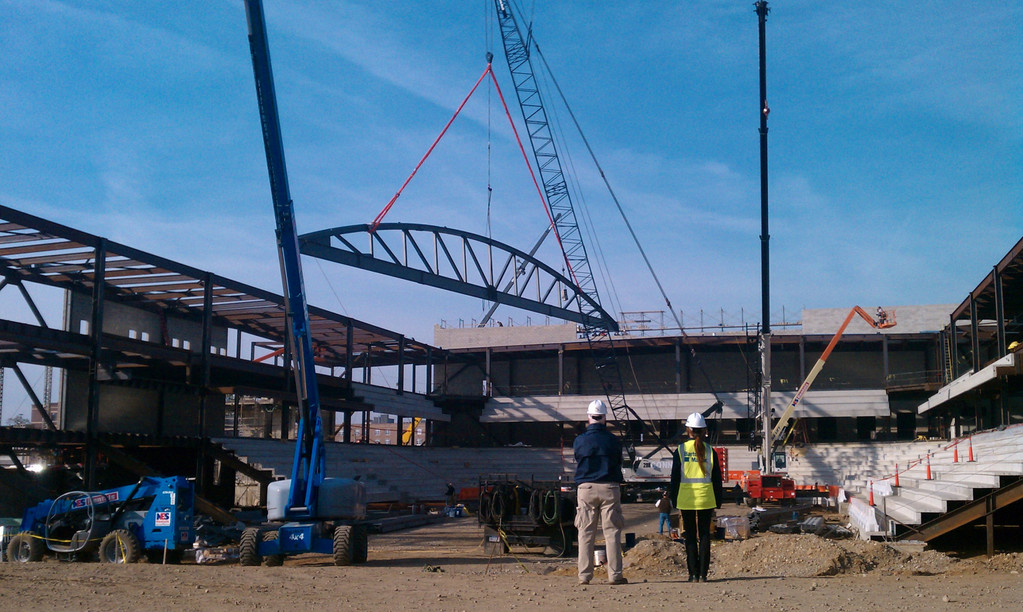 Construction Update on Compton Family Ice Arena - November 10, 2010