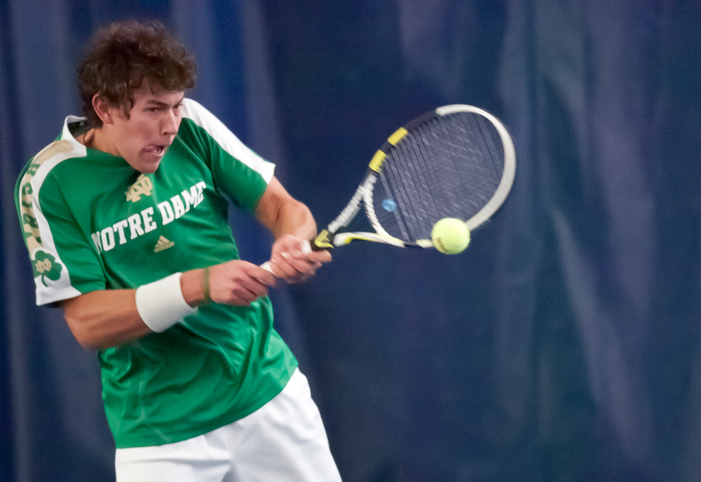Notre Dame Men's Tennis vs Michigan on 02-16-2013