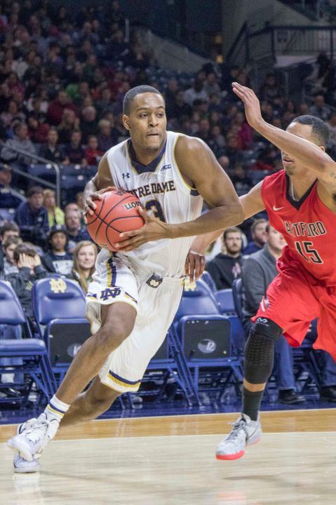 V.J. Beachem is a on track to earn a starting spot in the Irish starting lineup this season.