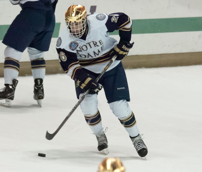 Sophomore center Steven Fogarty is one of three Irish players who will be returning home to their native Minnesota when Notre Dame plays Minnesota Duluth this weekend.