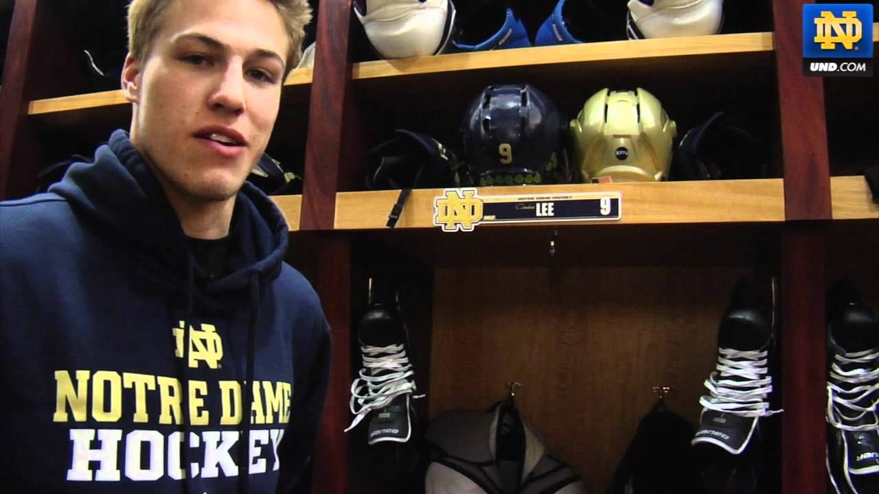 Notre Dame Hockey - Anders Lee Locker Room Tour