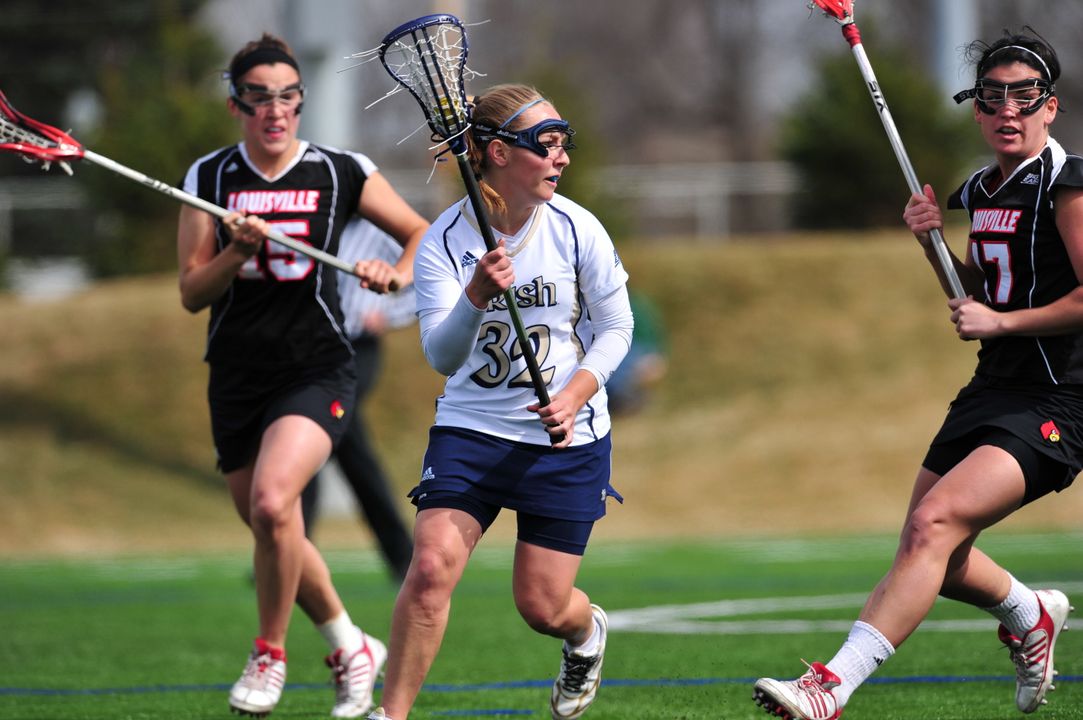 Sophomore attack Betsy Mastropieri had a career-high, five-point game (4g, 1a) in Notre Dame's 15-4 win at Villanova.