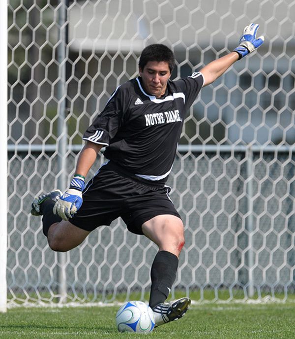 Senior goalkeeper Andrew Quinn made a career-high eight saves in Sunday's 3-0 win over Syracuse.