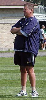 Charlie Weis took his team out on the practice field for the first time in 2006 on Monday, Aug. 7.