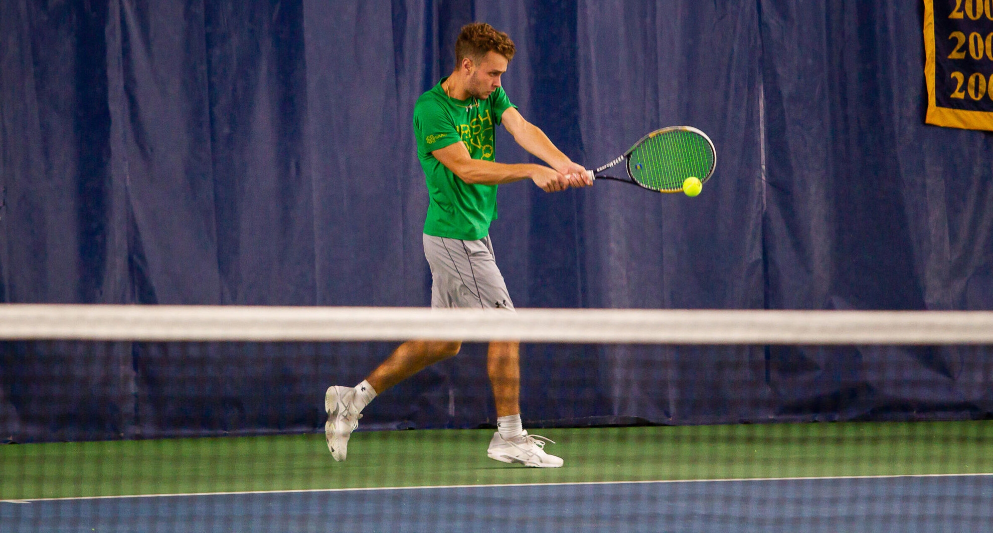 Irish Battled in Singles Qualifying Matches at ITA All-American Championships Irish Battled in Singles Qualifying Matches at ITA All-American Championships