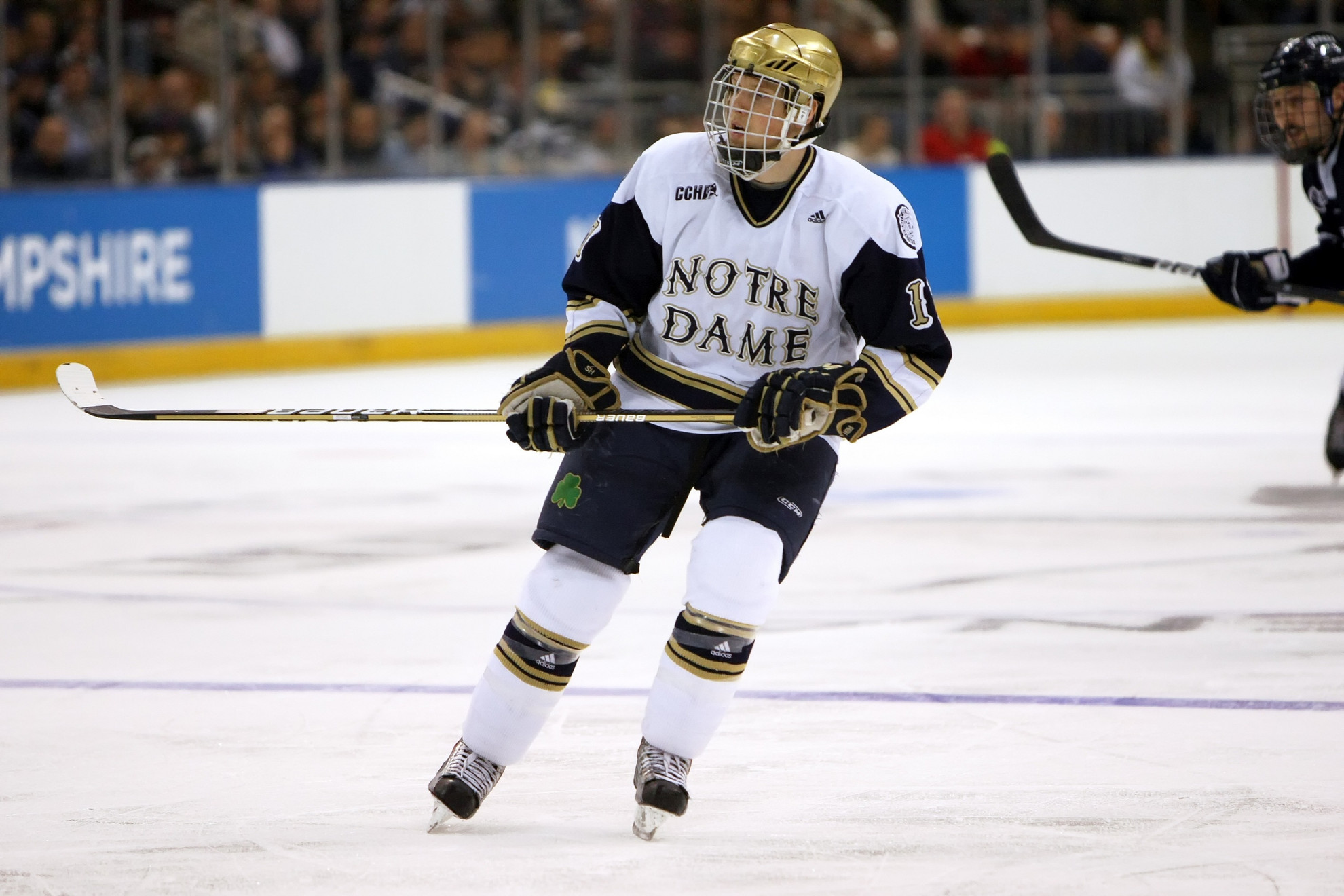 Irish Blank Ohio State, 2-0, To Take 1-0 Lead In Opening Round Of CCHA Playoffs Senior captain Billy Maday scored twice to lead Notre Dame to a 2-0 win over Ohio State in game one of the best-of-three CCHA first round playoff series.