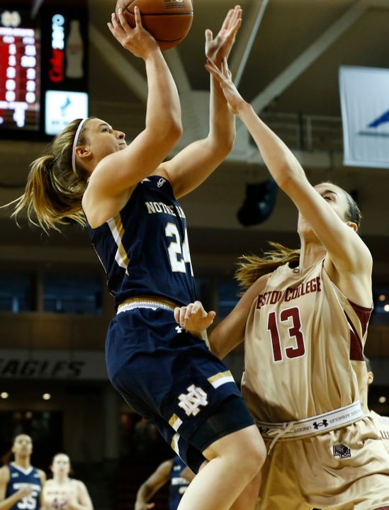 IRISH EXTRA's John Heisler was embedded with the Notre Dame women's basketball team during last weekend's trip to Boston College and provided an exclusive account of the preparation that went into Notre Dame's 89-56 win over the Eagles.