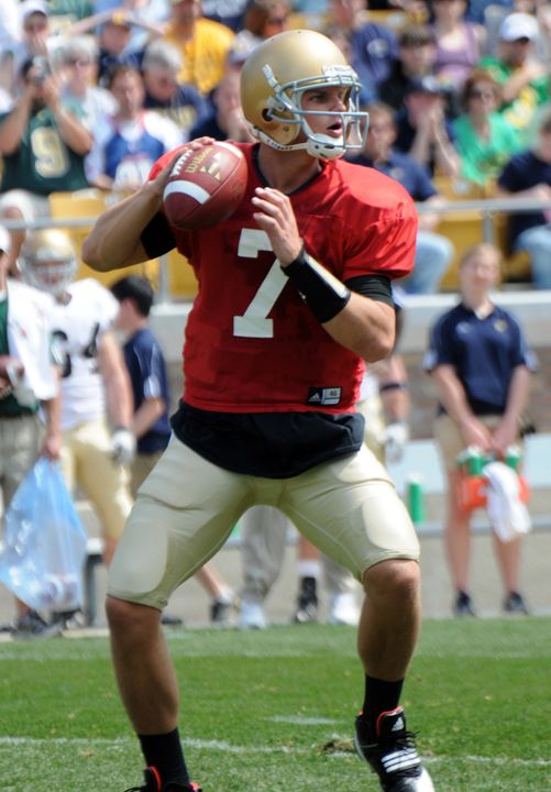 Notre Dame QB Jimmy Clausen is one of 18 returning starters in 2009 who will be on display at the open practice on Saturday, Aug. 15.