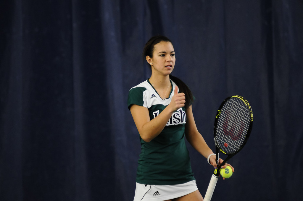 Notre Dame Women's Tennis vs #3 Duke on March 3, 2012