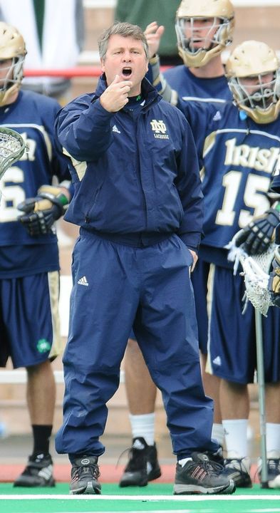 Head coach Kevin Corrigan and the Fighting Irish will begin BIG EAST play in 2010.
