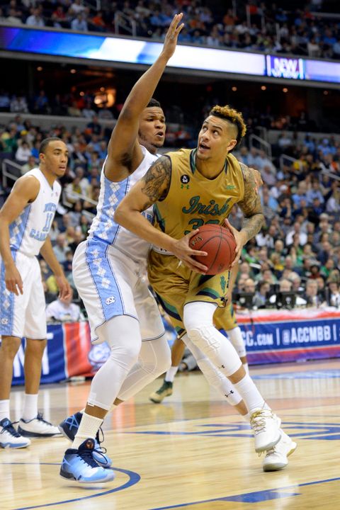 Senior captain Zach Auguste will play in his third NCAA Championship tournament on Friday, March 18, when the Irish take on the winner of Michigan - Tulsa.