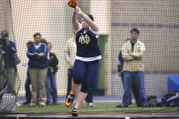 Anna Weber finished fifth in the women's hammer throw at the NCAA Mideast Regional in Louisville, Ky.
