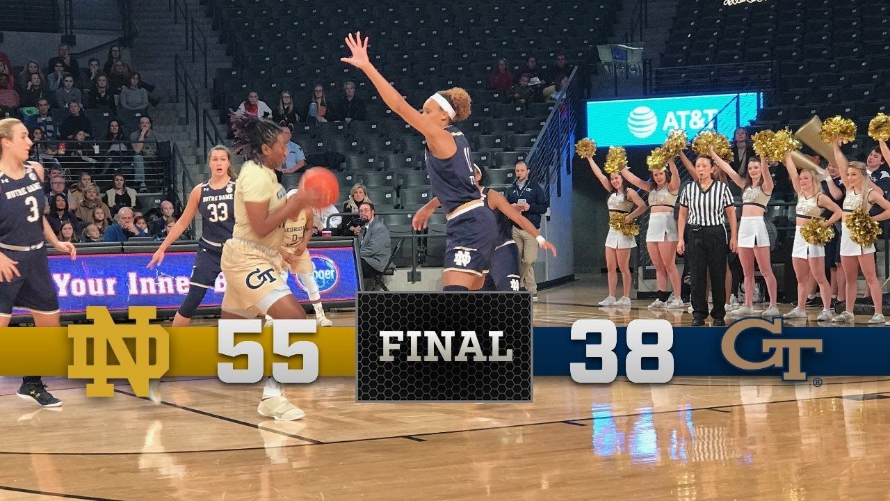 Notre Dame Women's Basketball Highlights vs. Georgia Tech
