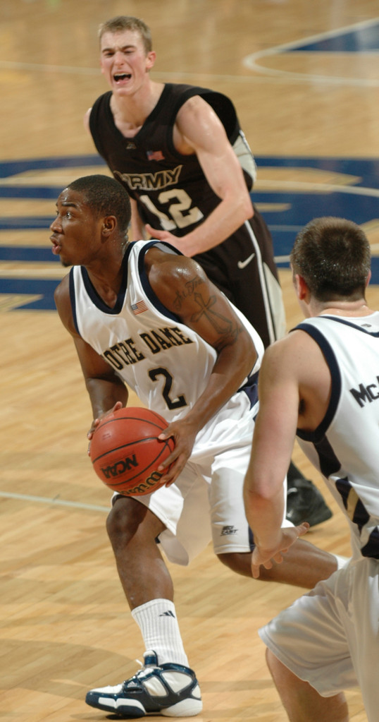 No. 20 Notre Dame Handles Army, 88-47