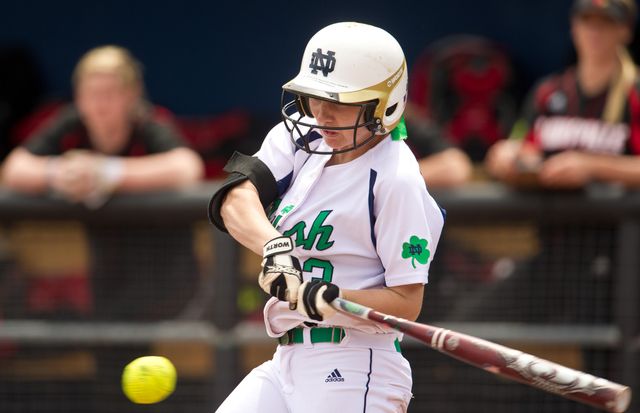 Emilee Koerner scored a team-high six runs during Notre Dame's 4-1 week, which included a pair of wins over No. 9 Louisville