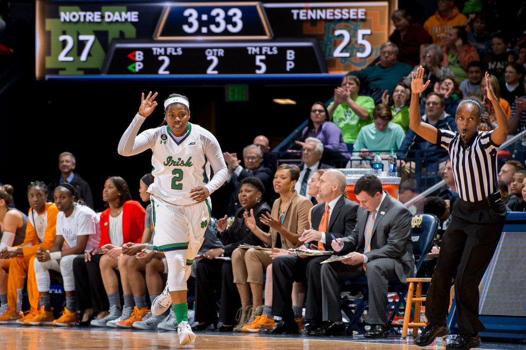 No. 3 Notre Dame vs. No. 18 Tennessee