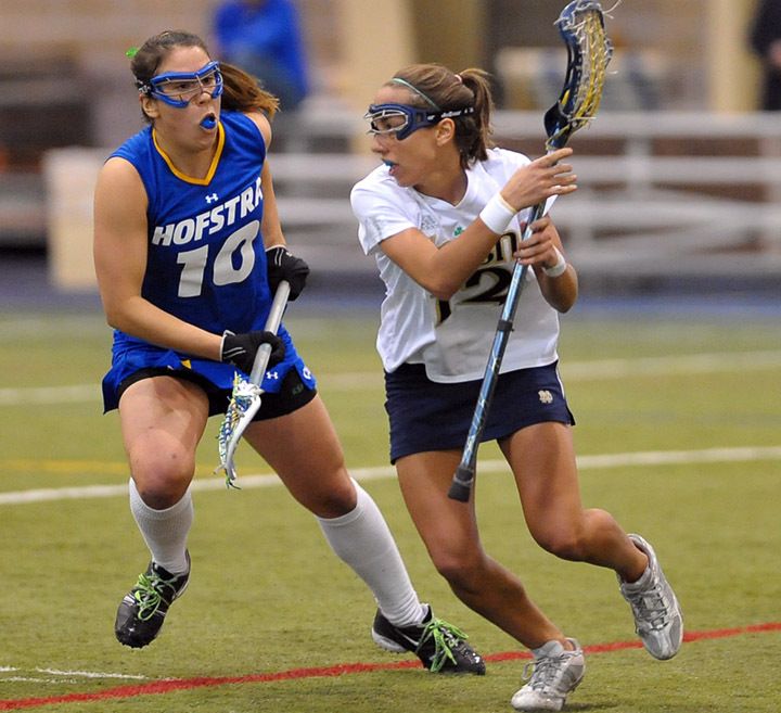Senior Gina Scioscia got her 2010 season off to a strong start with three goals and an assist in the 13-12 win at Hofstra.