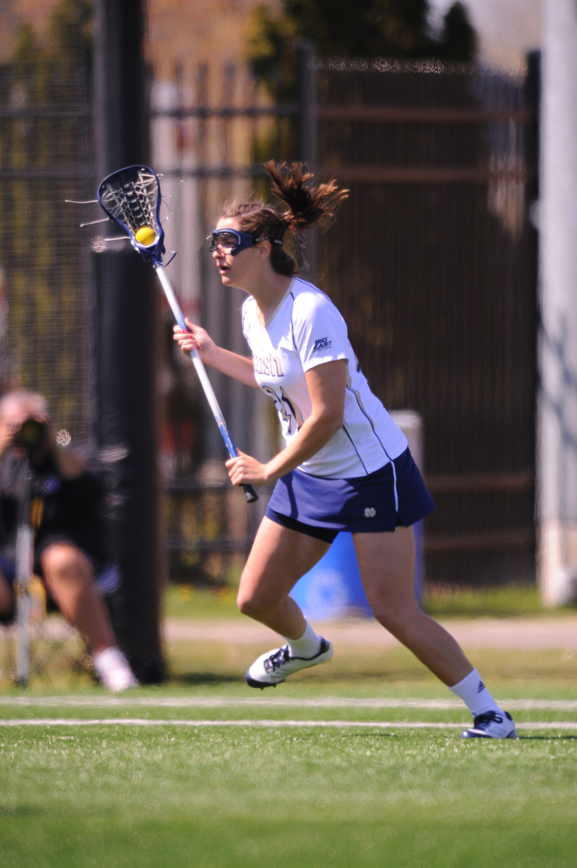 Comeback Attempt At No. 5/5 Syracuse Falls Short For No. 7/7 Irish, 11-8 McKenzie Brown tallied a pair of second-half goals for the Irish against Syracuse Friday night.