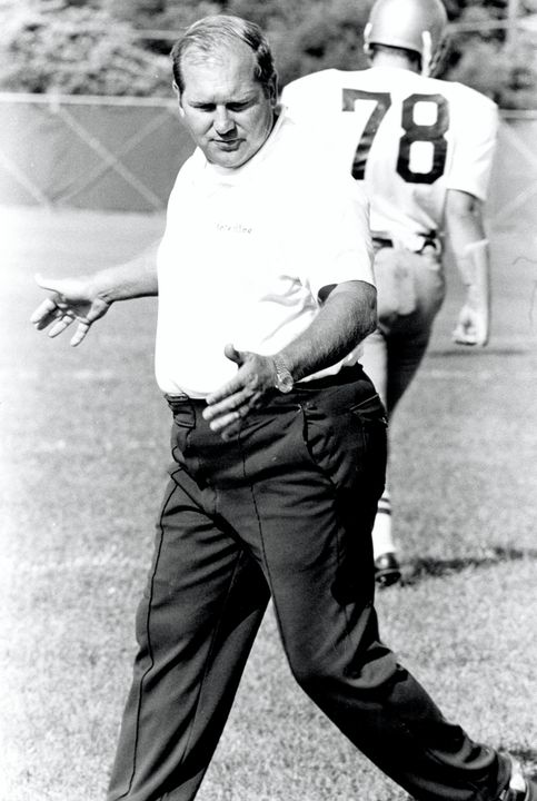 Wally Moore helped Notre Dame to national championships in 1966 and 1973.