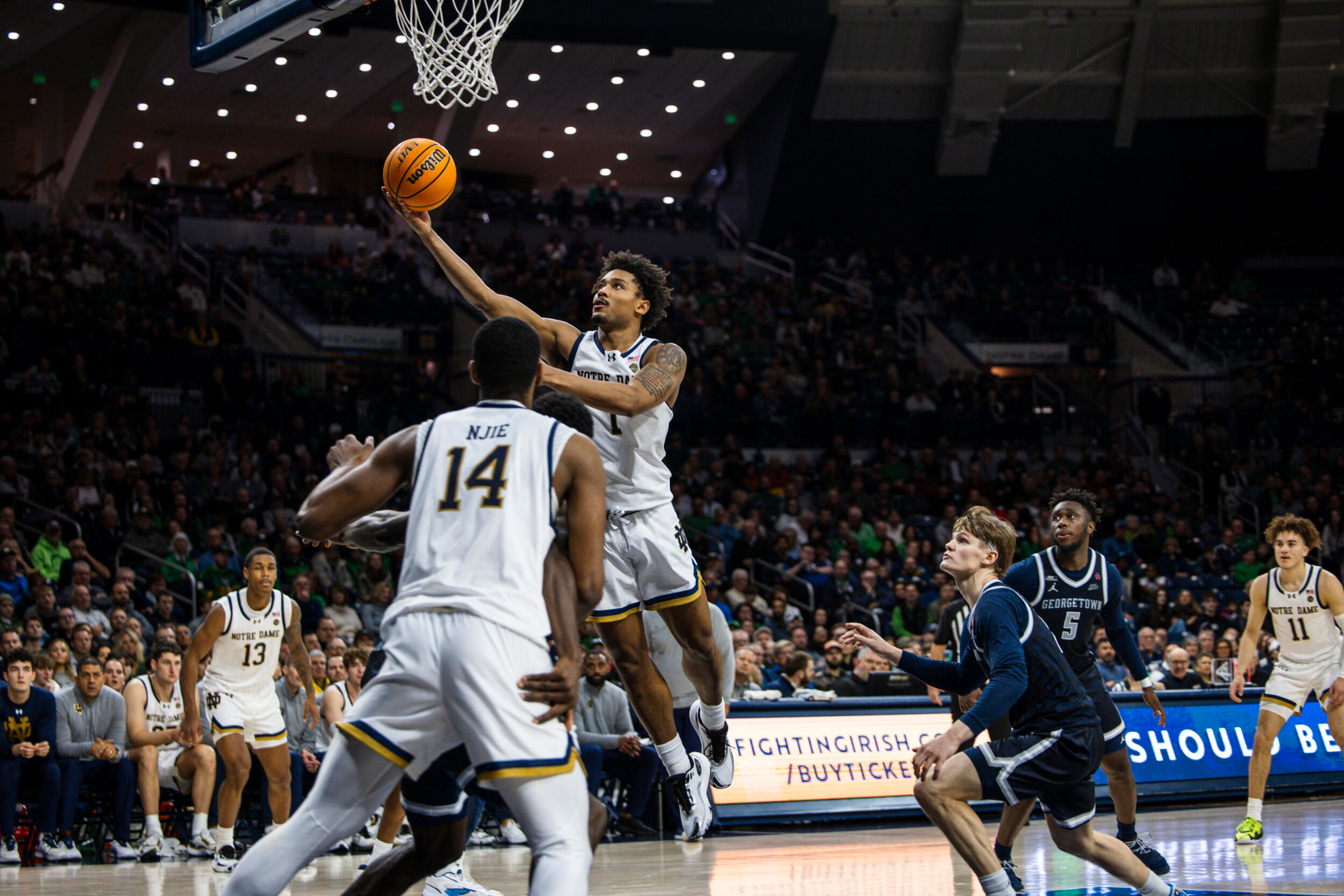 Irish Drop Overtime Heartbreaker to Georgetown, 72-68 Irish Drop Overtime Heartbreaker to Georgetown, 72-68