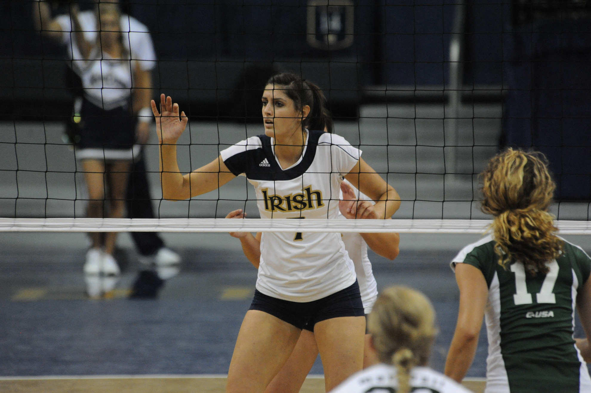 Notre Dame Runs Out Of Gas Against No. 18 Arizona Senior Kellie Sciacca had 10 kills against No. 18 Arizona Sunday at Purcell Pavilion.