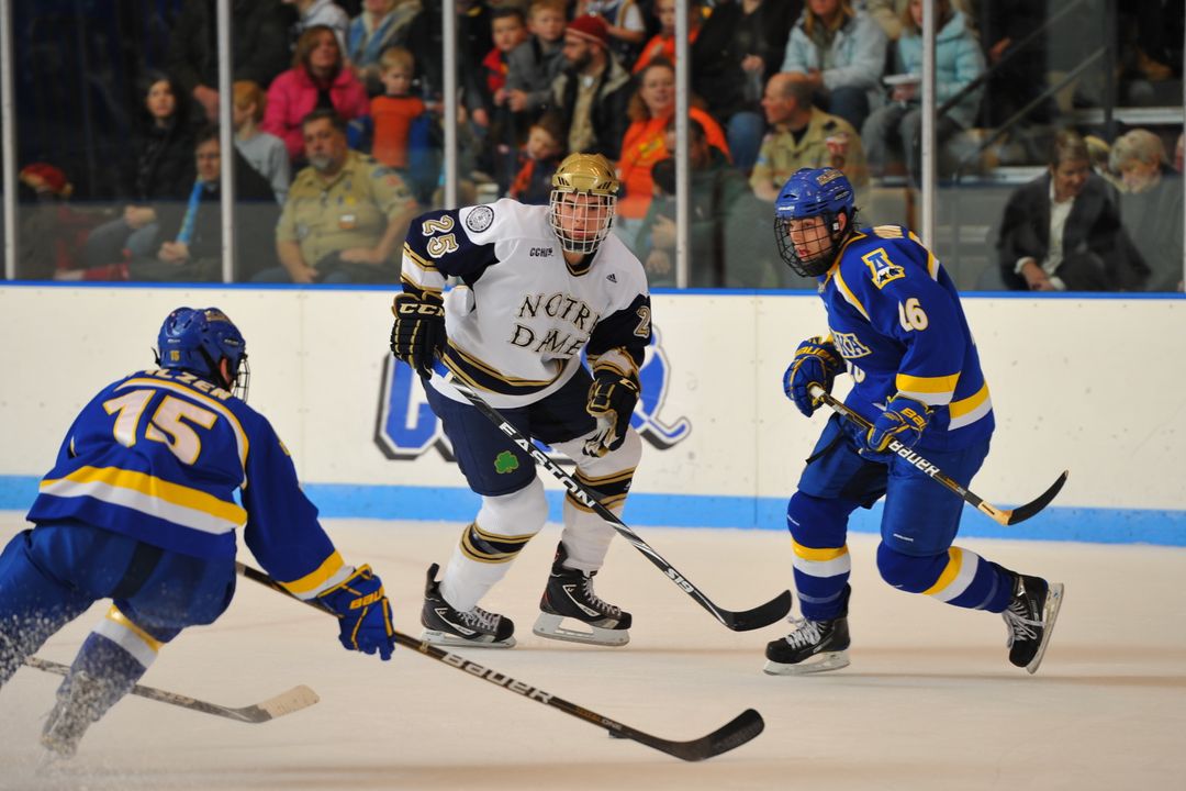 Junior defenseman Kevin Lind scored his second goal of the season in the 6-3 loss at Ohio State.