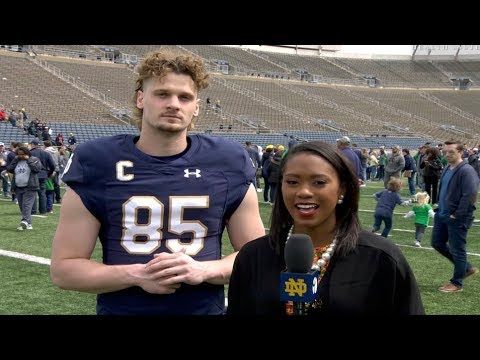 Instant Reaction | @NDFootball Blue-Gold Game: Tyler Newsome (2018)