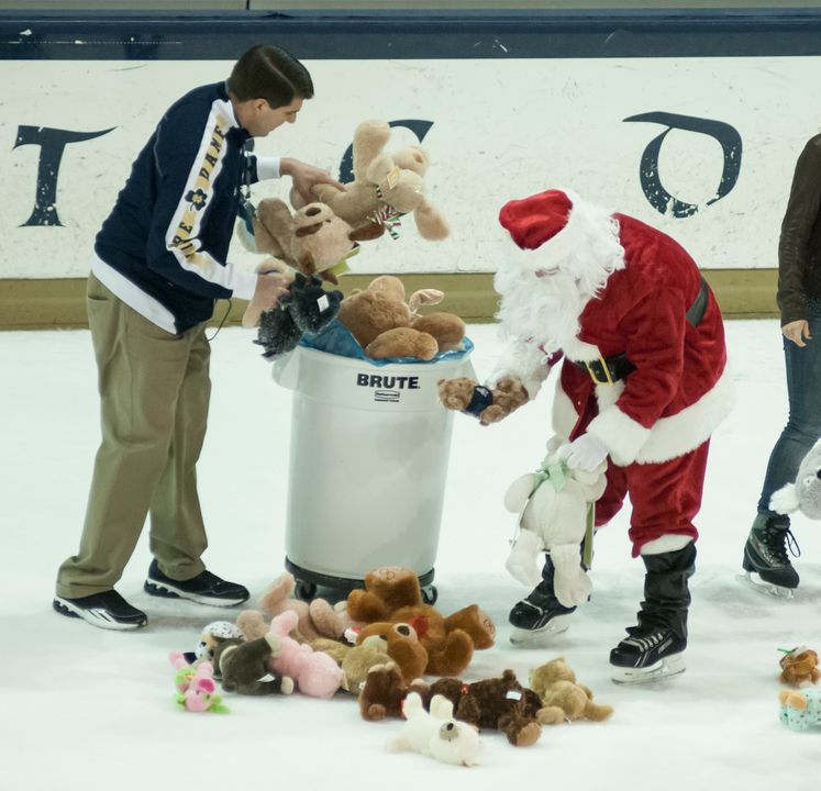 The always popular Teddy Bear Toss will happen on Saturday, Dec. 7. Game time is 6:35 p.m.