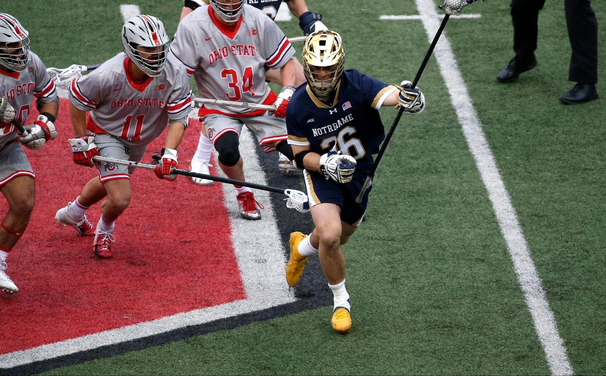 #14/13 Irish Edged By #18/19 Buckeyes In Columbus #14/13 Irish Edged By #18/19 Buckeyes In Columbus