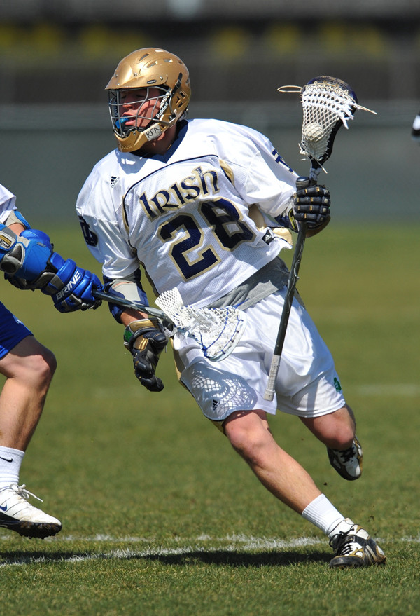 Irish Capture 14-8 Win In Front Of Record Crowd At Ohio State Junior midfielder Zach Brenneman tallied three goals in Saturday's 11-7 win at Duke.