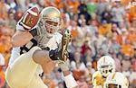 Irish Stun No. 9 Tennessee Tight end Anthony Fansano bobbles the ball but makes the catch for a touchdown in the first quarter.