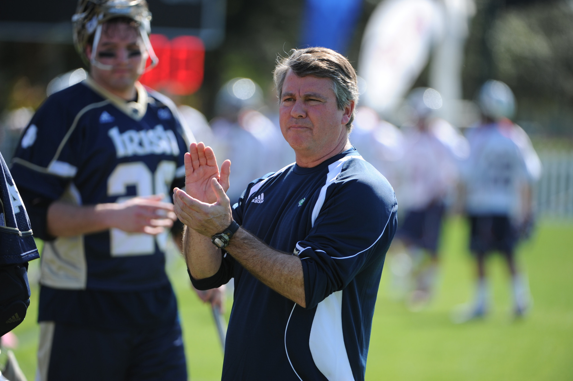Notre Dame Partners With Maverik Lacrosse Head coach Kevin Corrigan has steered the Irish to seven straight NCAA Championship appearances.