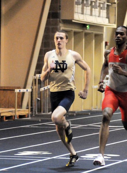 Jack Howard was the first-place finisher in the 600 meters (1:20.46).