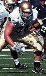 Dan Stevenson has asserted himself as one of Notre Dame's starting guards in 2004.