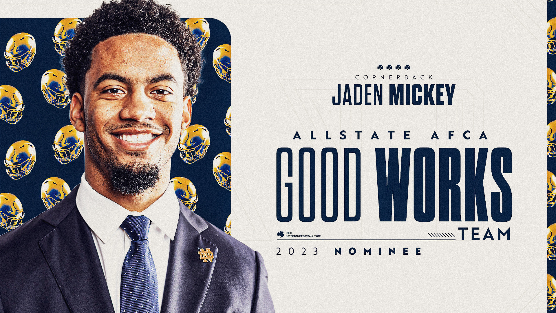 Jaden Mickey Selected As An Allstate AFCA Good Works Team Nominee Jaden Mickey Selected As An Allstate AFCA Good Works Team Nominee