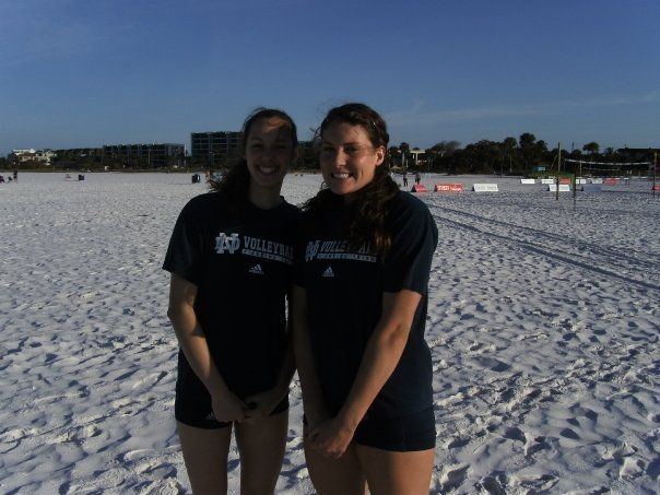 Serinity Phillips (left) and Kristen Dealy helped power Notre Dame to the team title.
