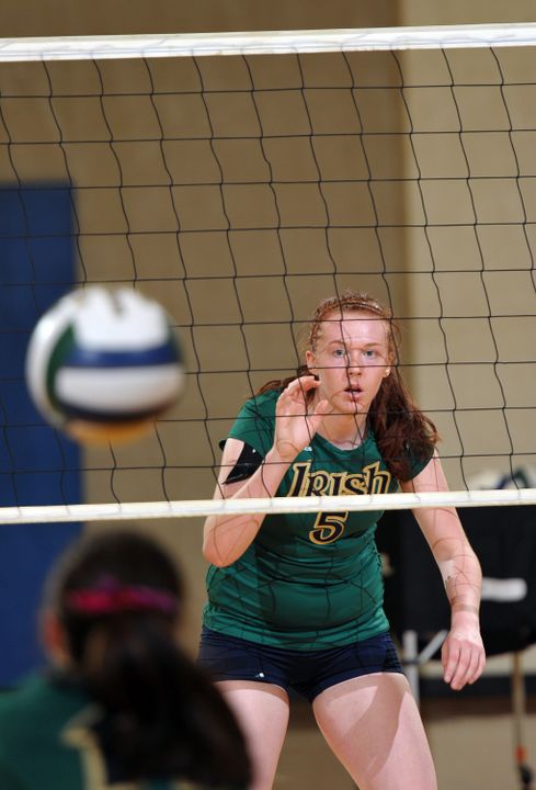 Freshman Andie Olsen provided plenty of spirit - and results - for the Irish on Saturday.