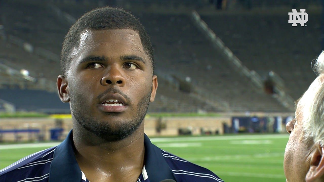 @NDFootball | Jerry Tillery Post Game Interview vs. Michigan (2018)