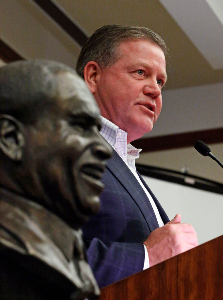 Eddie Robinson Award Trophy Presentation