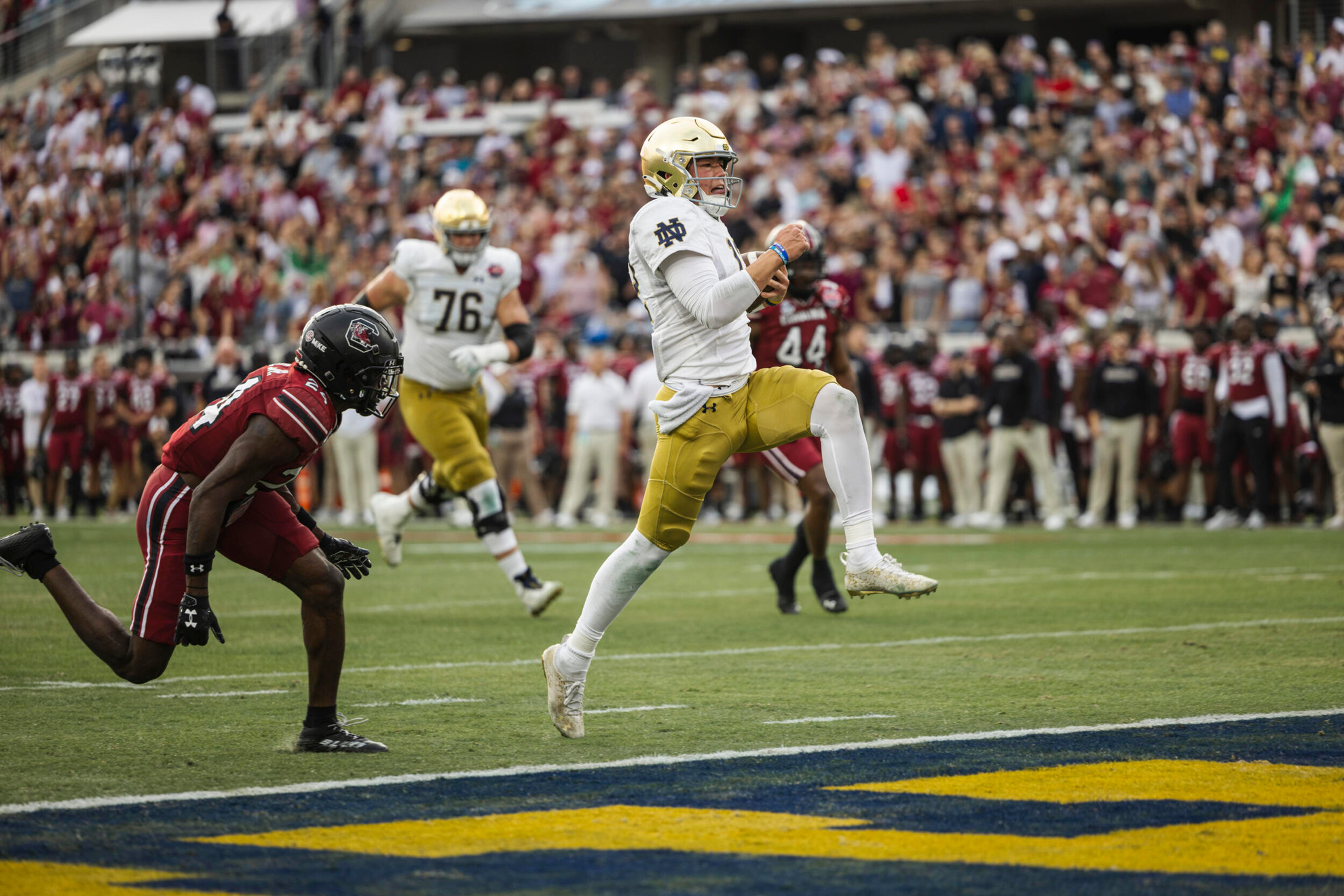 #21 Notre Dame Defeats #19 South Carolina in the TaxSlayer Gator Bowl #21 Notre Dame Defeats #19 South Carolina in the TaxSlayer Gator Bowl