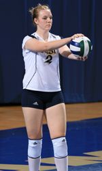 Mallorie Croal led the team with a career-best 25 kills in the quarterfinal win over Cincinnati
