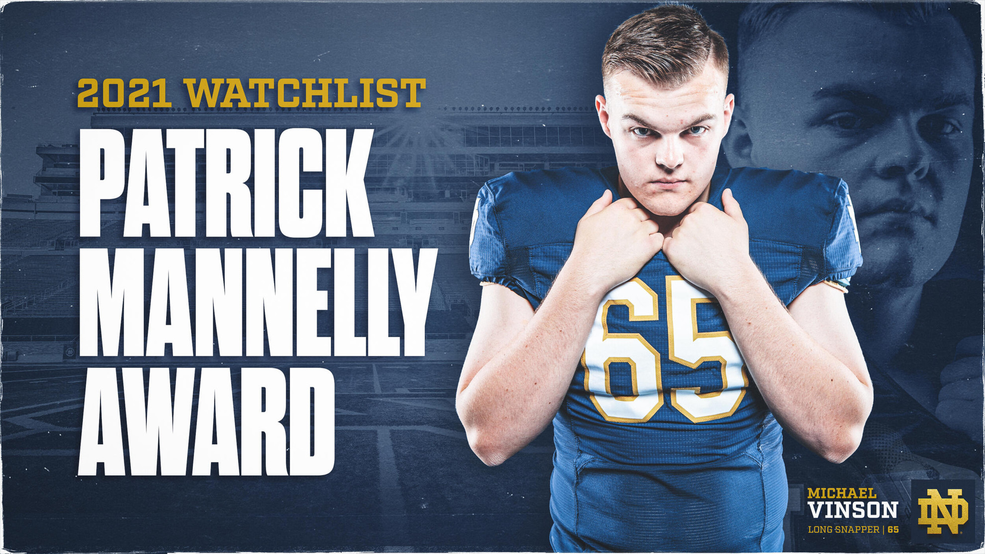 Vinson Named to Mannelly Award Watch List Vinson Named to Mannelly Award Watch List