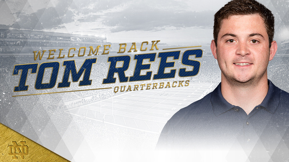 Rees Returns To Coach Irish Quarterbacks Rees Returns To Coach Irish Quarterbacks