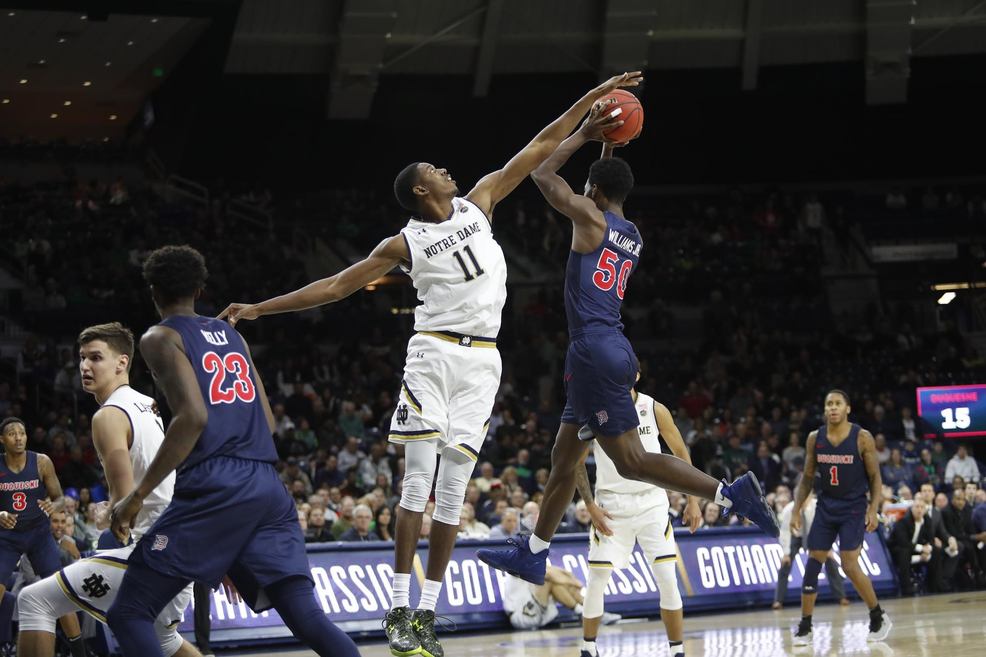 Irish End Home Stand Against Illinois In ACC/Big Ten Challenge Durham 11/20/18