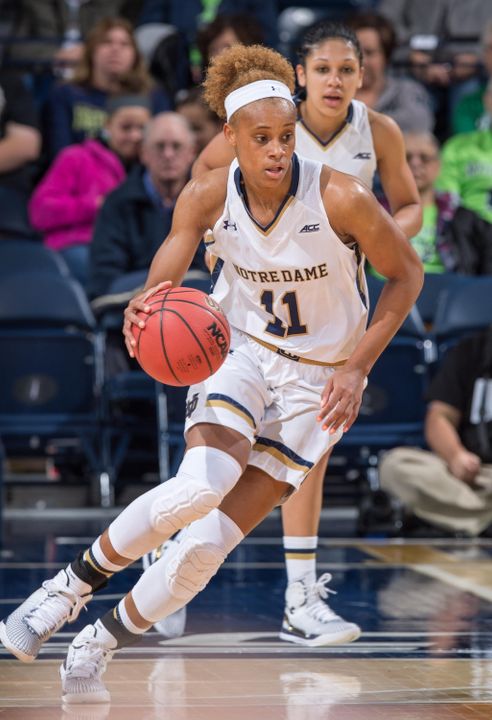 Freshman forward Brianna Turner had 19 points, seven rebounds and three steals in 17 minutes as #3/2 Notre Dame rolled to a 104-29 win over Holy Cross on Sunday night in the Hall of Fame Challenge at Purcell Pavilion.