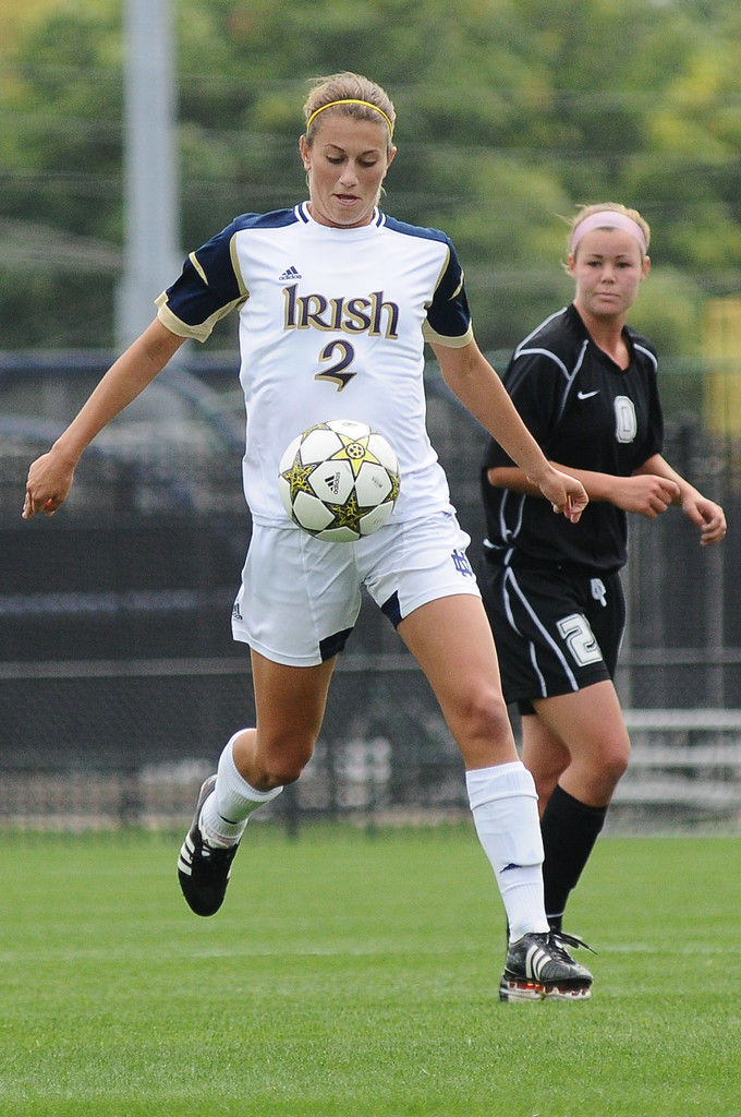 Notre Dame Women's Soccer vs Oakland on 09-23-2012